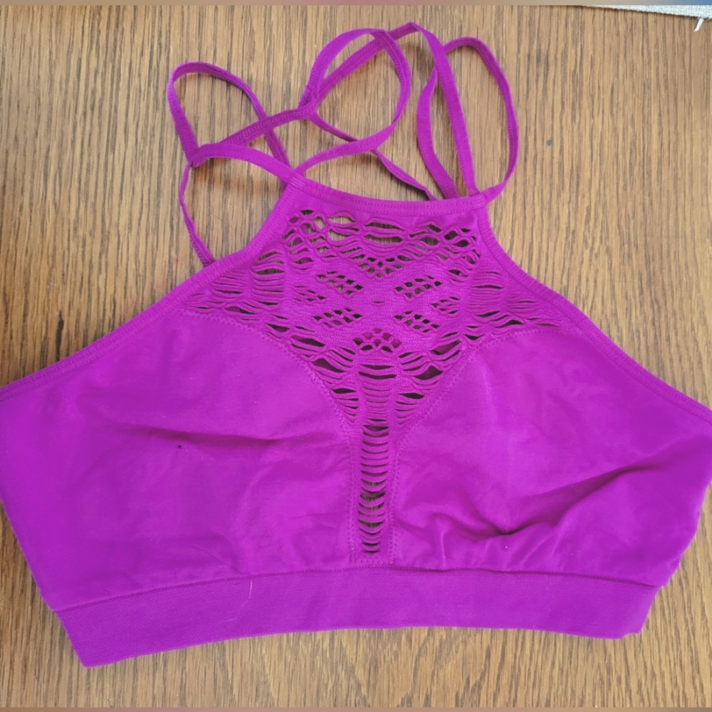 Victoria's Secret strappy bralette - Magenta (purple/pink) - Small - new